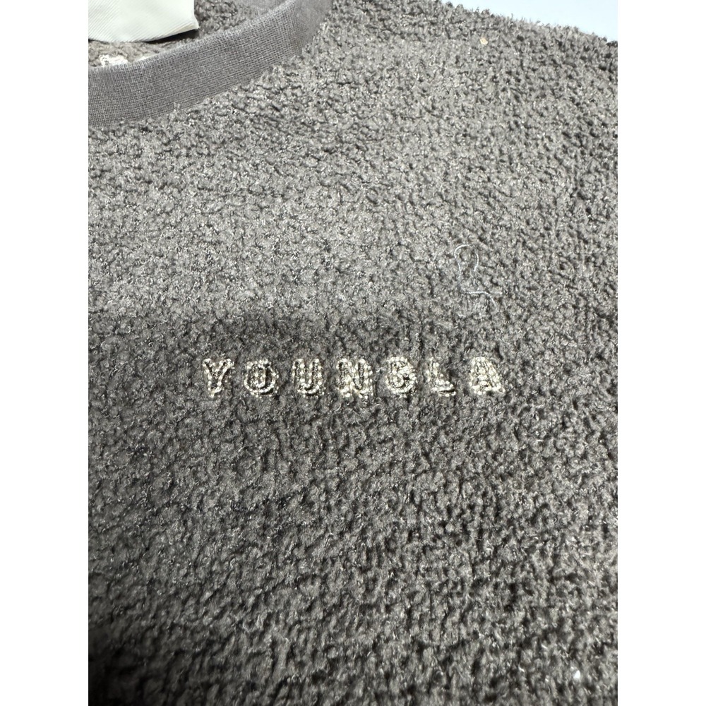 YoungLA Pullover Crewneck Sweatshirt Sweater Beige Women's Size L - Picture 3 of 10